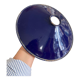 Suspension en tôle émaillée bleu foncé 30 cm