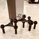 Stoff Nagel candle holders
