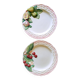 Duo d'assiettes italiennes en barbotine 