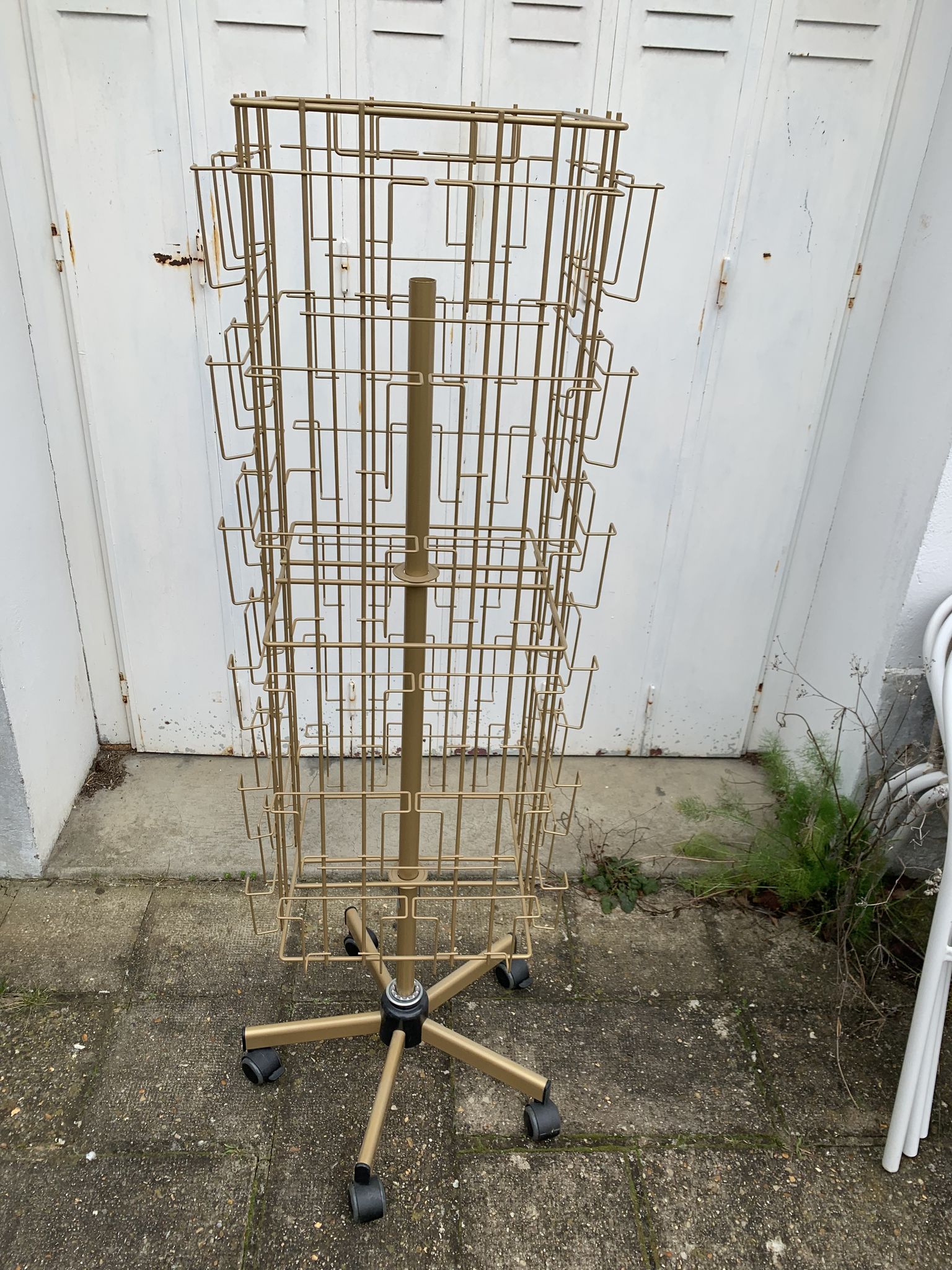 Card holder, gilded metal turnstile photo holder, industrial decoration