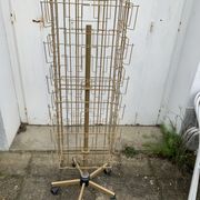 Card holder, gilded metal turnstile photo holder, industrial decoration