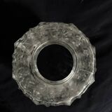 Small cylindrical molded glass pendant light