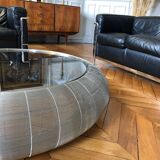 Large Roche Bobois designer wire coffee table
