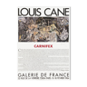 Louis Cane, Carniflex, affiche signée