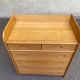 Commode scandinave à 6 tiroirs avec table à langer des années 70