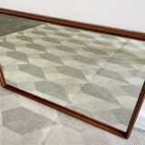 Miroir vintage rectangulaire en teck 48x76cm
