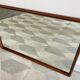 Vintage rectangular teak framed mirror