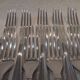 10 Christofle Atlantide silver-plated table forks 20.7cm