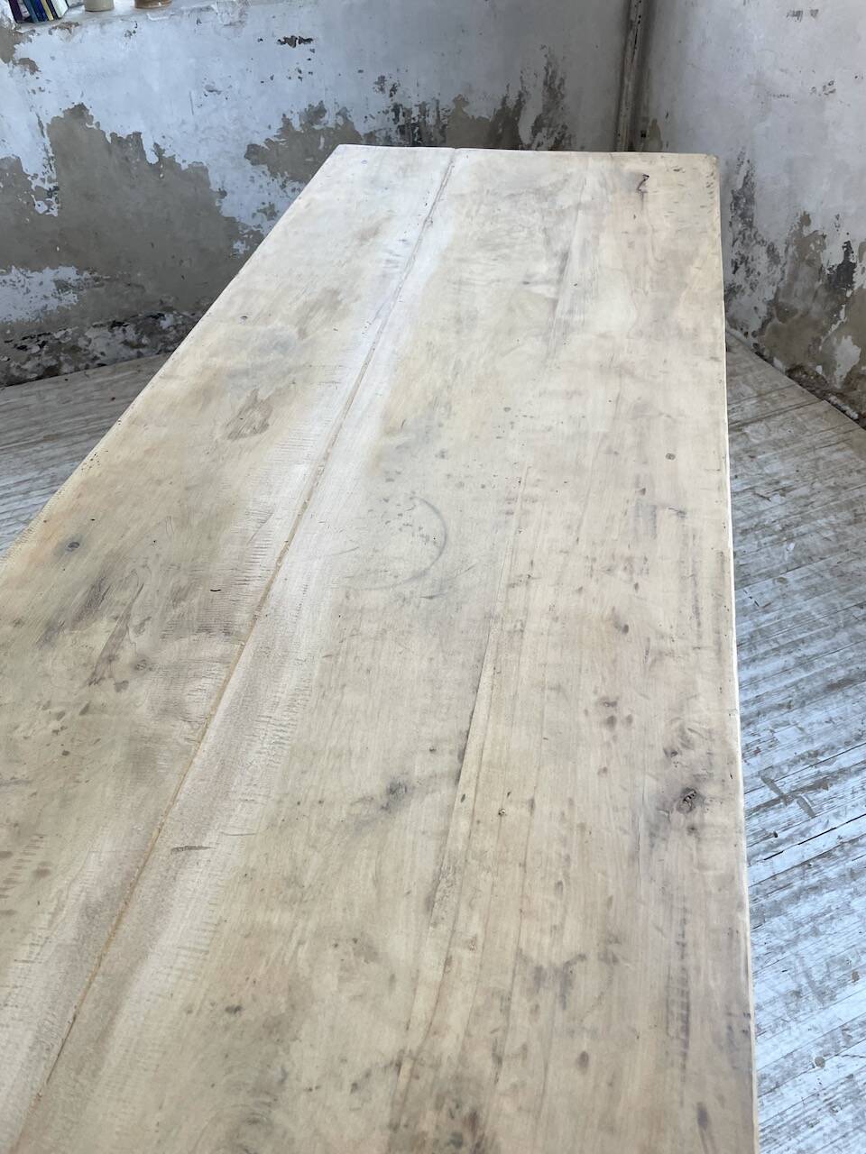 2m walnut drapery farmhouse table