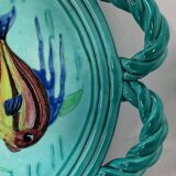 Large ceramic cut dish Monaco Cerart fish