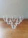6 verres à pied vintage 70 empilables