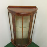 English art deco walnut showcase