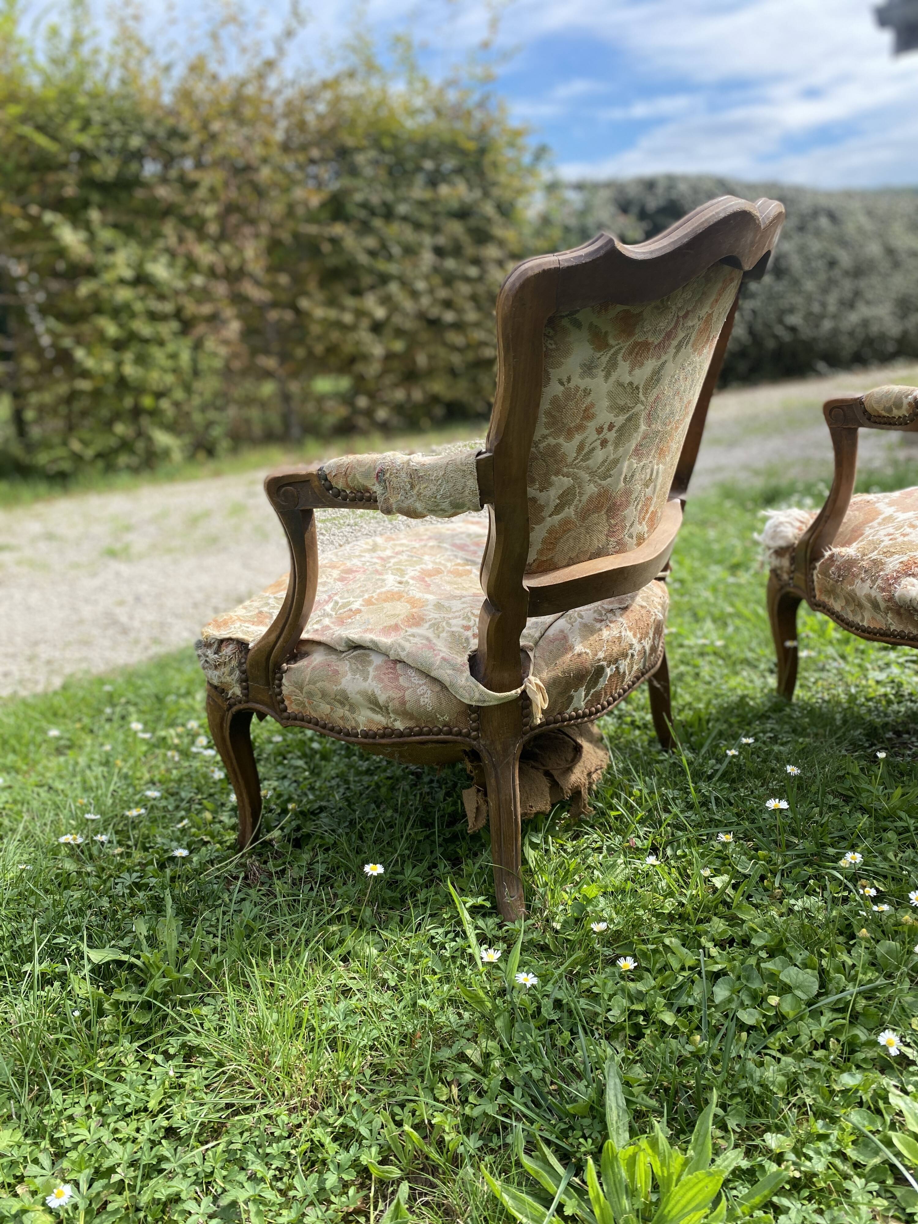 Pair of louis xv convertibles