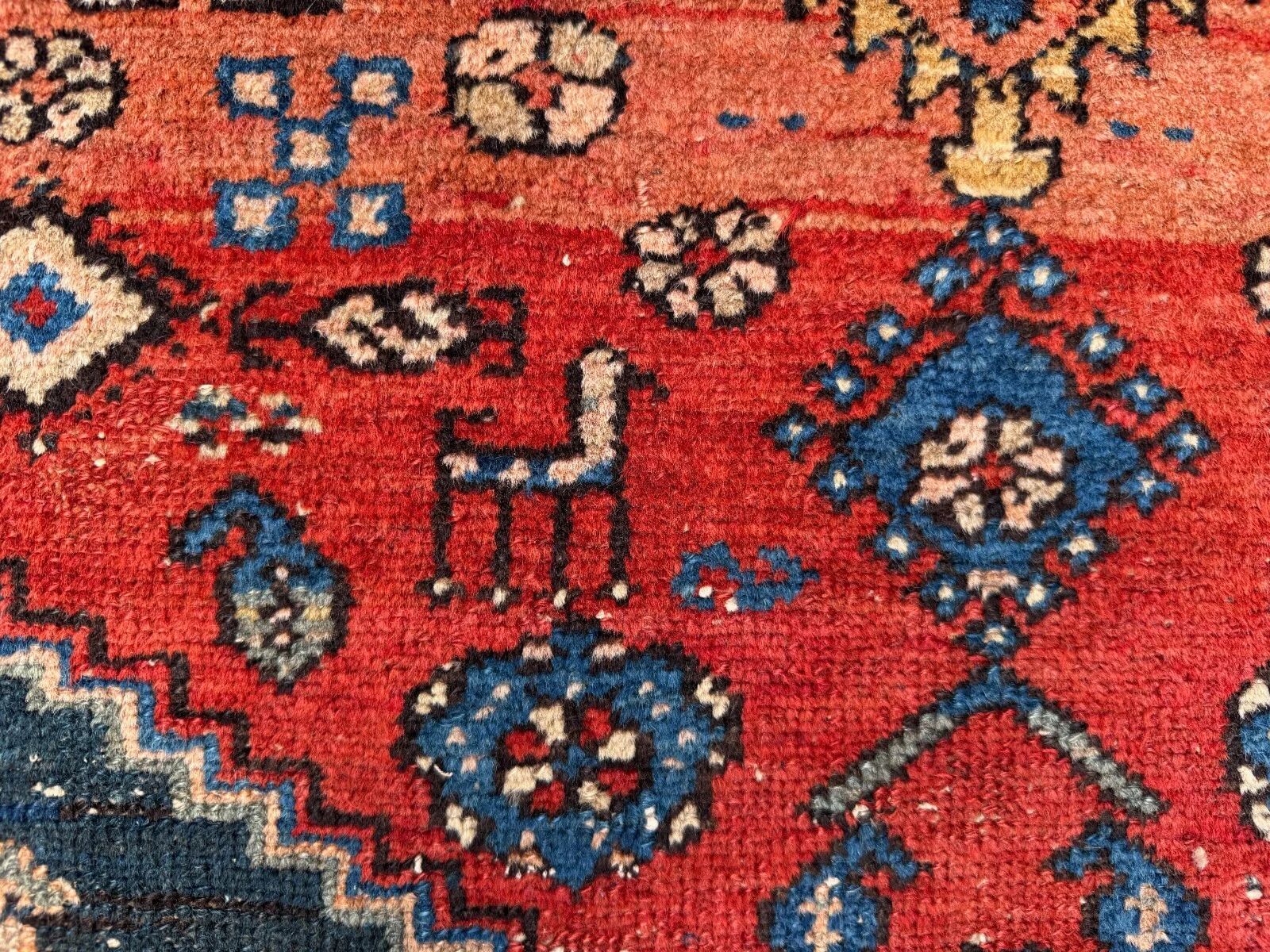 Tapis tribal vintage 130x185 cm, moyen, tapis oriental tribal 2543