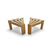 Set of two modular/side tables, Dittman, oak, Netherlands, 1970s.