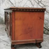 Carved walnut chest of drawers, 1970s