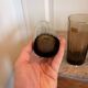 Ancien lot 6 verres strié fumé noir luminarc