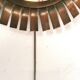 Mirror sun copper flower by Jean Vinay 1960s 28x46cm