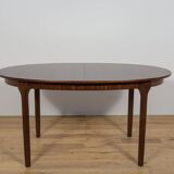 Mid-Century Oval Extendable Teak Dining Table from McIntosh, 1960s