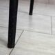 Petite table en formica jaune vintage