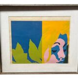 Lithograph entitled "Fra serena on rebecca et helena" by Erik Rasmussen