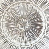 Semi-crystal ceiling lamp design german vintage