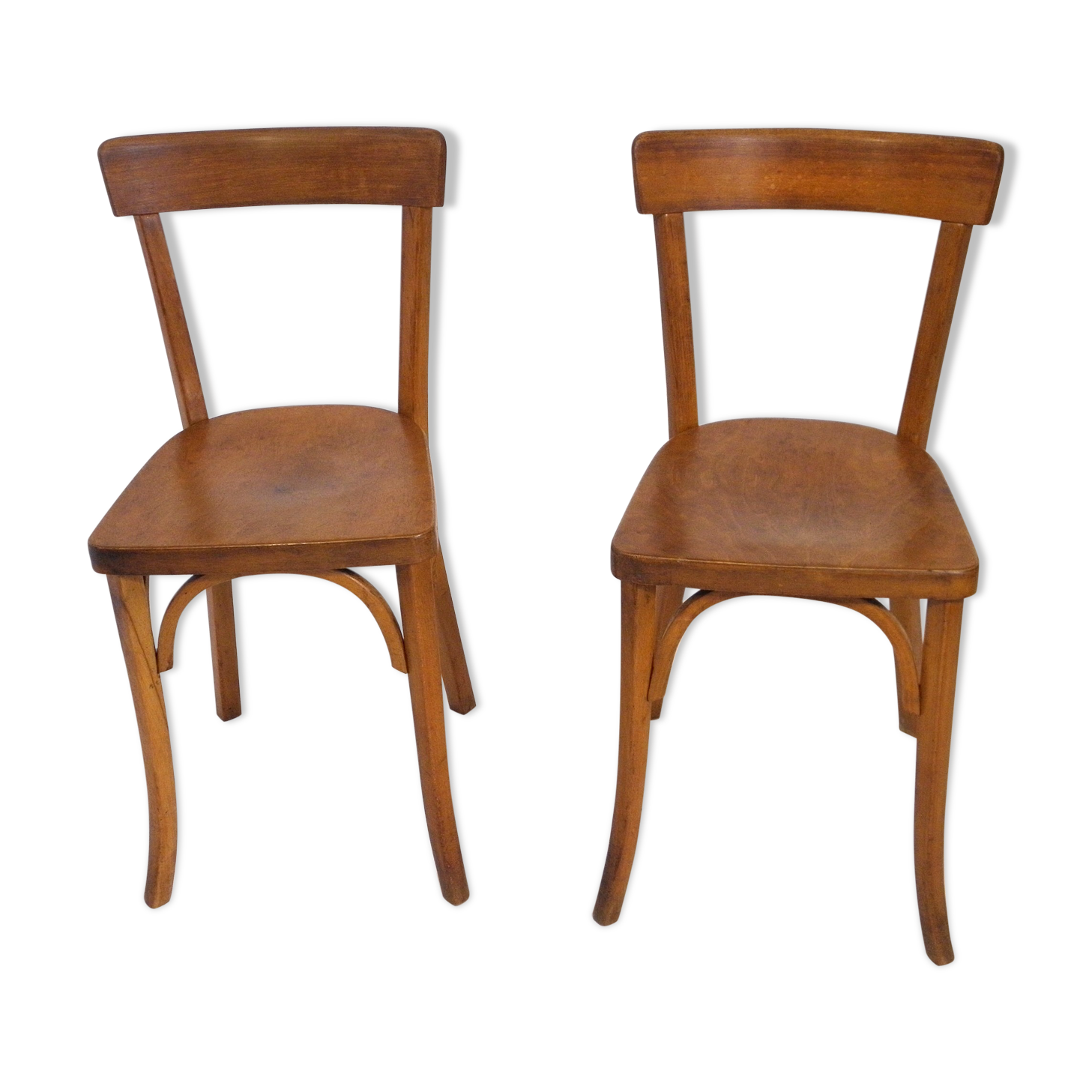 Pair of Baumann bistro chairs
