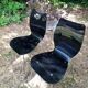 Lot de 2 chaises plexiglas vintage