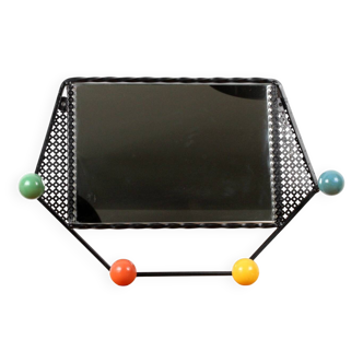 Mirror Coat Rack in the Matégot Style