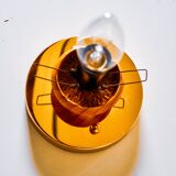 “Cocoon” wall lamp, resin and pine, Italy, 1970