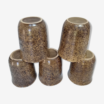 Set of 5 cups in sandstone