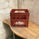 Vintage bottle locker CFP France Plastic Crate