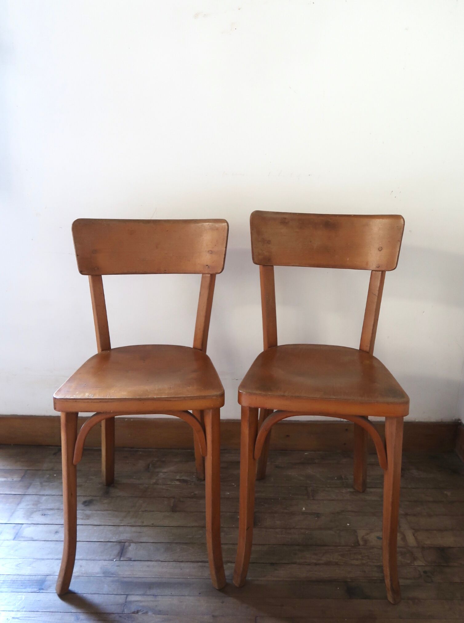 Lot de 2 chaises bistrot Baumann