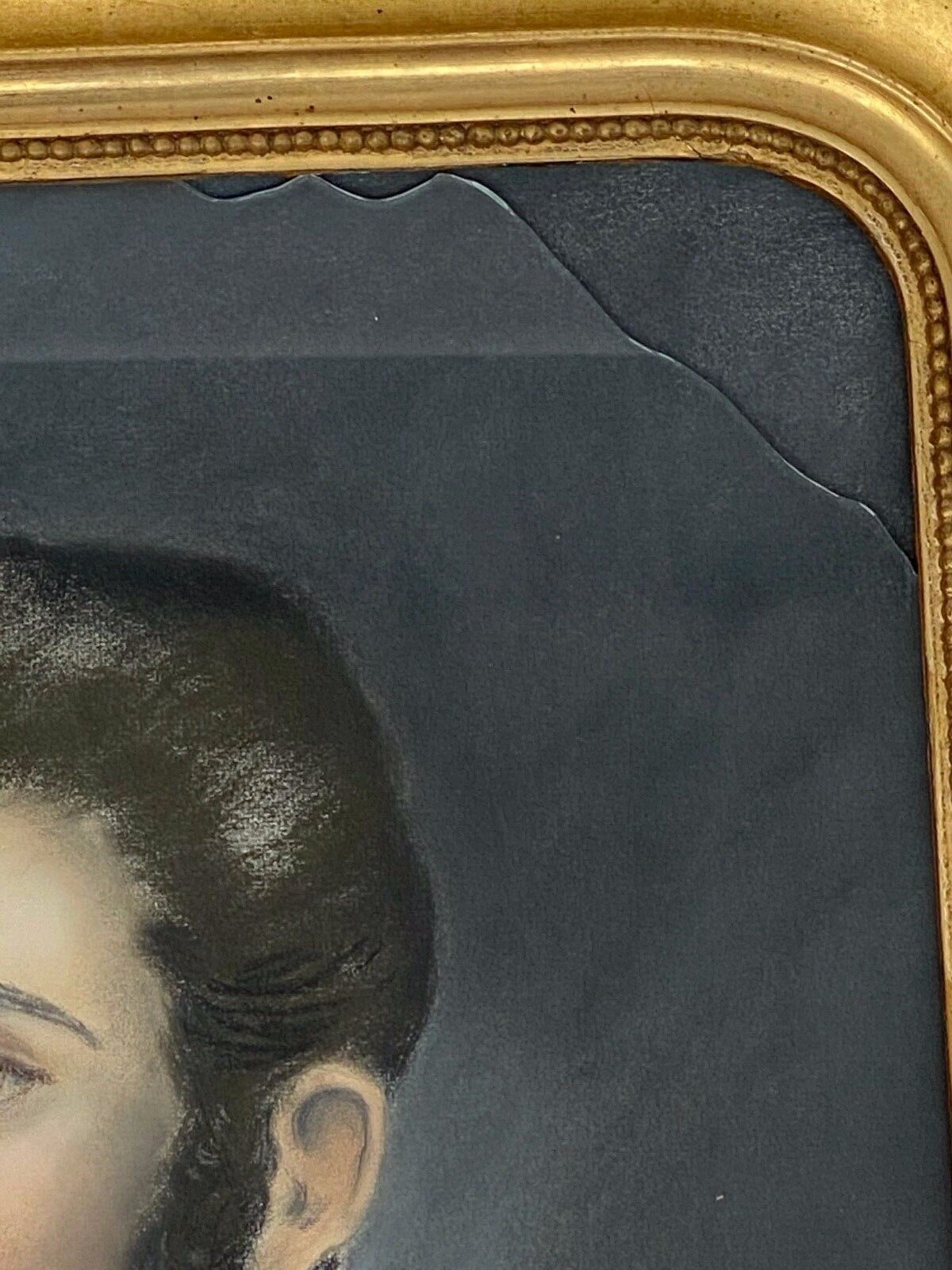 Watercolor on paper portrait 1830 man with the frock coat