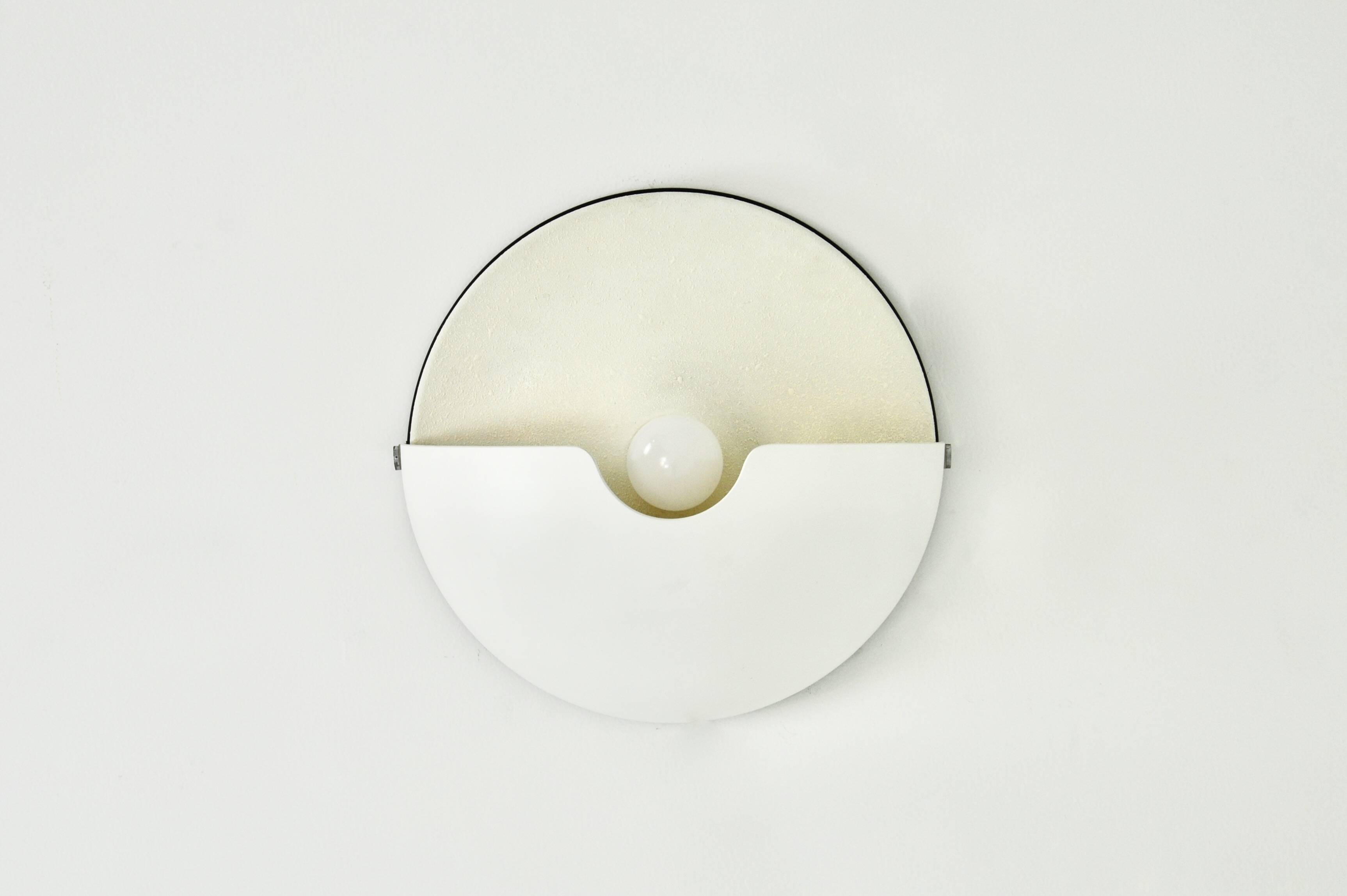 Large Mezzanotte wall lamp by Harvey Guzzini, 1970s