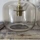 Pair of smoked glass wall sconces