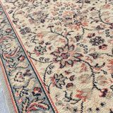 Vintage Beige Grey-Blue Runner Rug