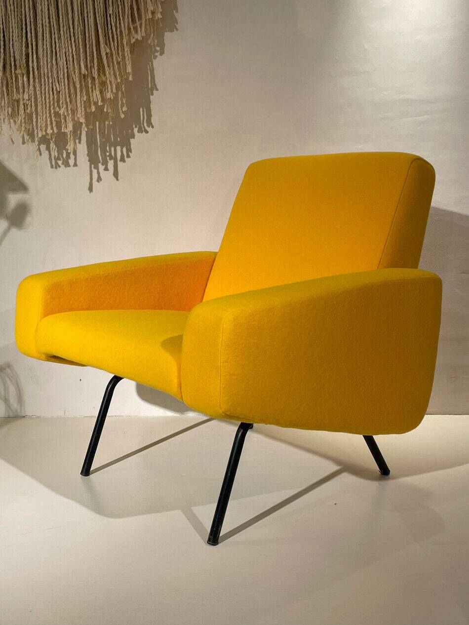 Armchair model 743 by Joseph-André Motte published by Steiner, circa 1958.