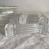 Antique glass knife holders