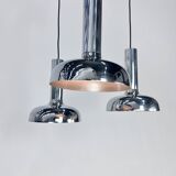 Lampe à Suspension Space Age Chrome, 1970s