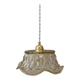 Vintage molded glass lampshade pendant light - tableware collection -