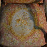 Pair of Louis XVI Style Armchairs in Walnut