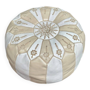 pouf marocain rond en