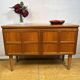 Mid-Century Retro Vintage Teak Sideboard by Nathan 1960s  Square Design • T