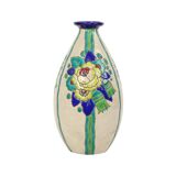 Polychrome Art Deco Vase Charles Catteau Boch Keramis D2366
