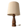 Lampe en bois esprit scandinave avec abat-jour lin