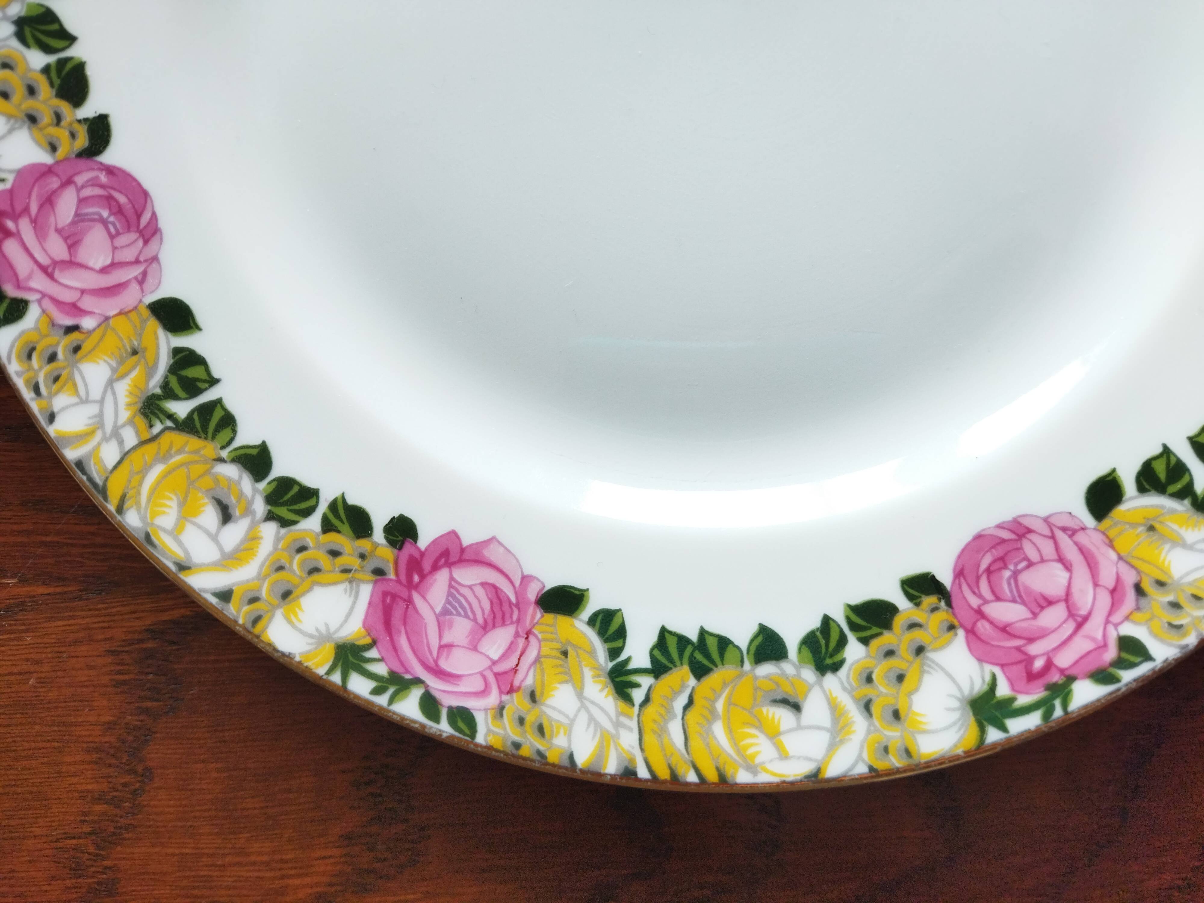 11 assiettes à dessert Raynaud vintage