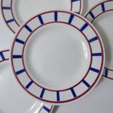 4 assiettes plates Digoin Sarreguemines Béarn