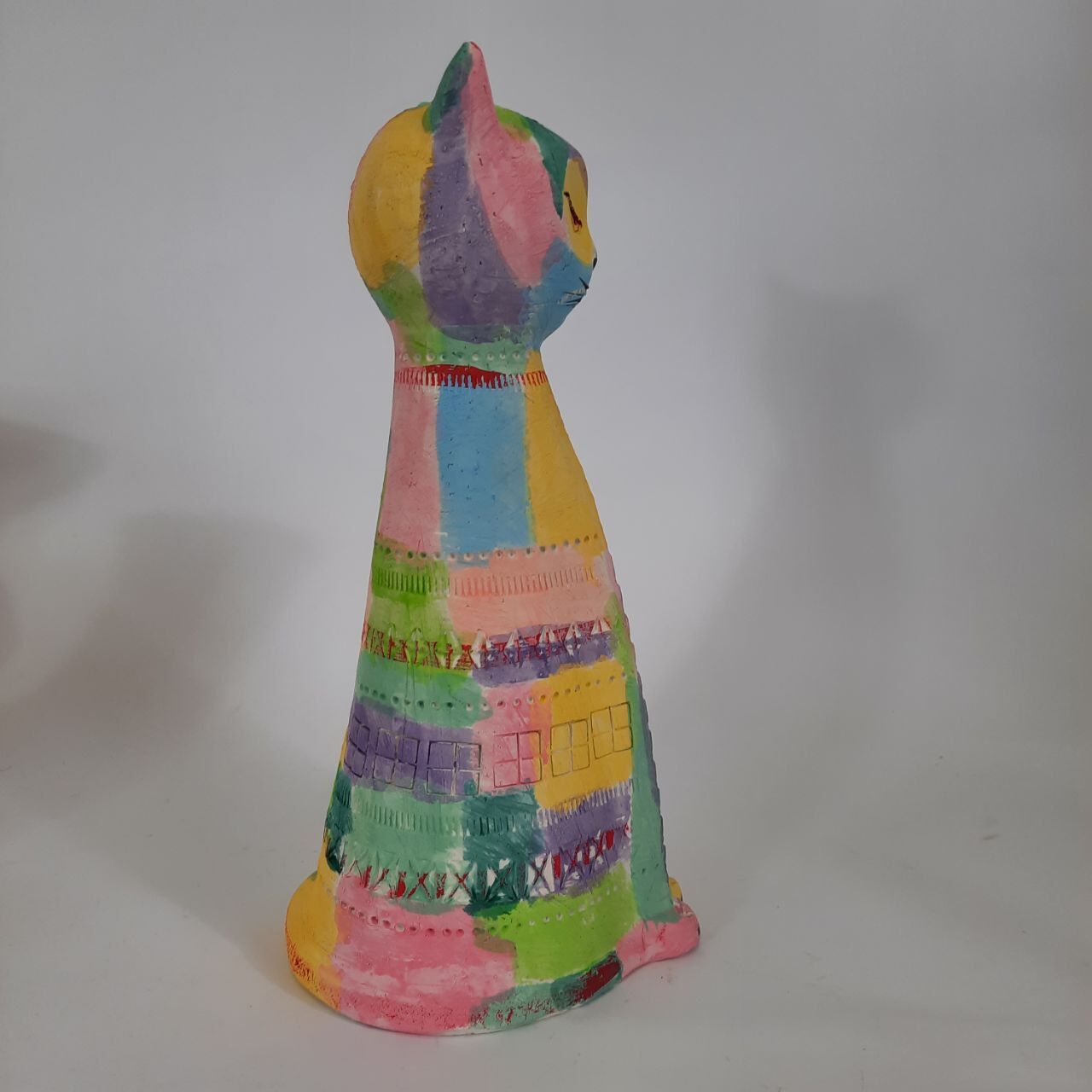 Cat statue, vintage, design Aldo Londi for Bitossi, Rimini series.