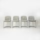 Ensemble de 4 chaises "077" par Studio Cidue pour Cidue, années 1970.